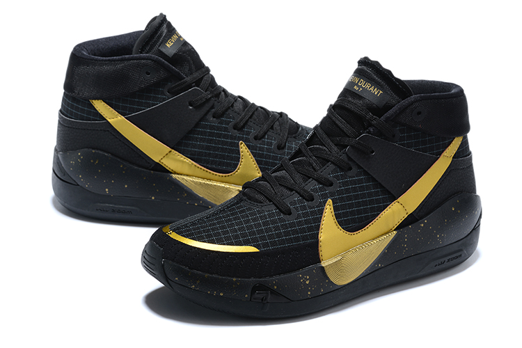 2020 Nike Kevin Durant 13 Black Gold Shoes